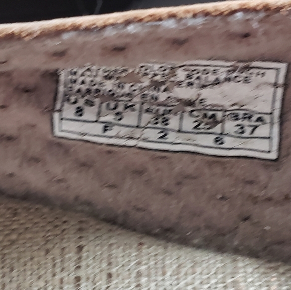 Skechers Y2K Leather Slip On Peep Toe Flats Sz 8 - Picture 9 of 11